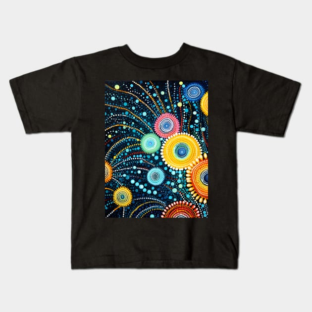 Explore the Cultural Depth: Australian Aboriginal Art and Unique Visual Traditions Kids T-Shirt by insaneLEDP